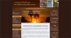 Desktop Screenshot of californialockingmailboxstore.com